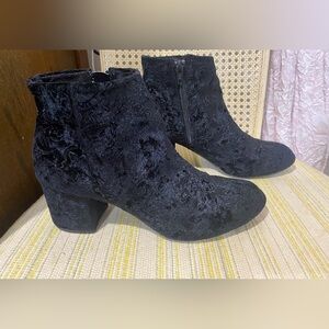 Velvet Ankle Boots